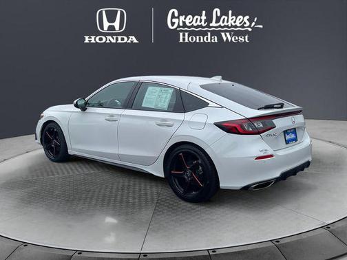 Platinum White Pearl 2024 Honda Civic Sport Touring