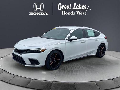 Platinum White Pearl 2024 Honda Civic Sport Touring
