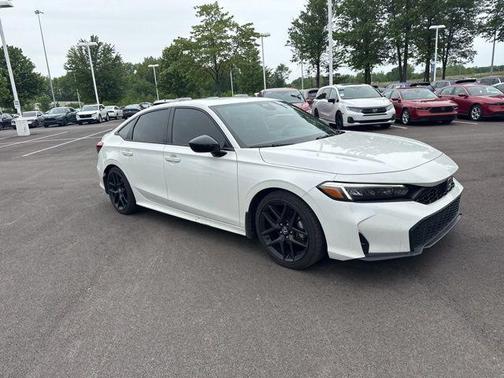 Platinum White Pearl 2025 Honda Civic Sport