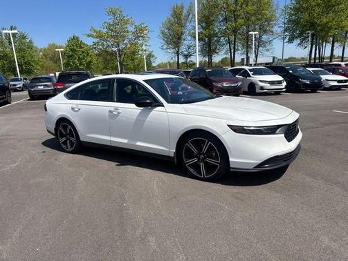 Platinum White Pearl 2024 Honda Accord Hybrid Sport