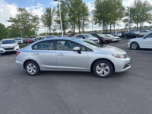 Alabaster Silver Metallic 2015 Honda Civic LX