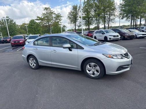 Alabaster Silver Metallic 2015 Honda Civic LX