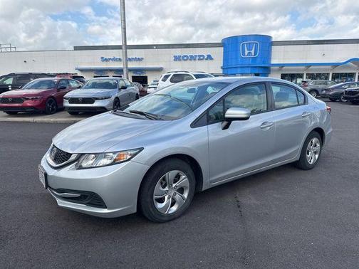Alabaster Silver Metallic 2015 Honda Civic LX