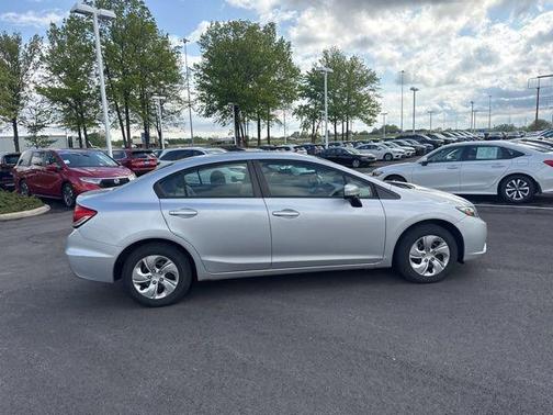 Alabaster Silver Metallic 2015 Honda Civic LX