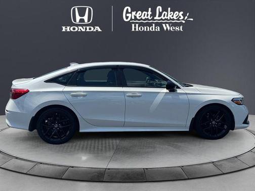 Platinum White Pearl 2024 Honda Civic Sport