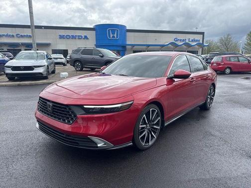 Radiant Red Metallic 2025 Honda Accord Hybrid Touring