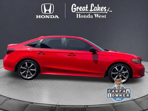 Rallye Red 2025 Honda Civic Hybrid Sport