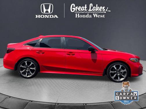 Rallye Red 2025 Honda Civic Hybrid Sport