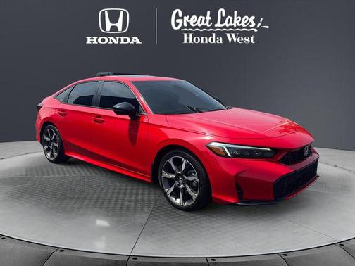 Rallye Red 2025 Honda Civic Hybrid Sport