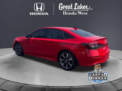 Rallye Red 2025 Honda Civic Hybrid Sport