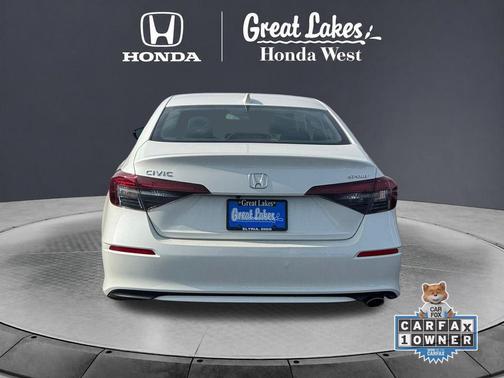 Platinum White Pearl 2025 Honda Civic Sport
