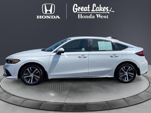 Platinum White Pearl 2024 Honda Civic LX