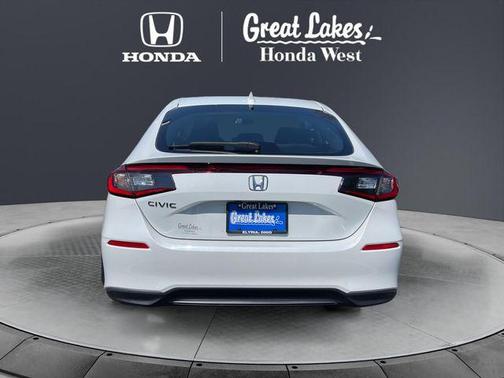 Platinum White Pearl 2024 Honda Civic LX