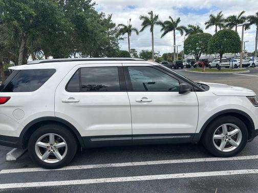 White Platinum Clearcoat Metallic 2018 Ford Explorer XLT