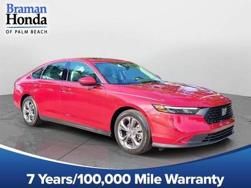 Radiant Red Metallic 2024 Honda Accord EX