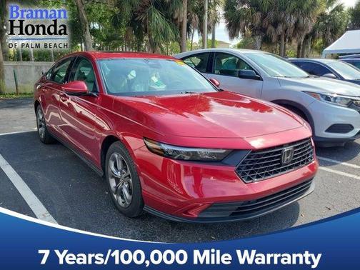 Radiant Red Metallic 2024 Honda Accord EX