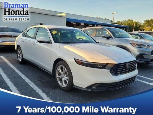 Platinum White Pearl 2025 Honda Accord LX