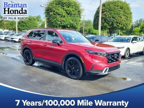 Radiant Red Metallic 2024 Honda CR-V Hybrid Sport Touring