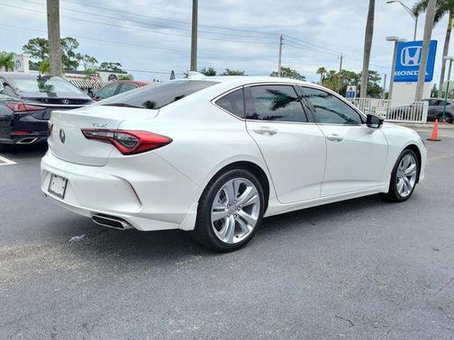 Platinum White Pearl 2023 Acura TLX Technology
