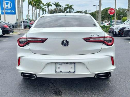 Platinum White Pearl 2023 Acura TLX Technology