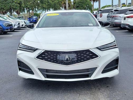 Platinum White Pearl 2023 Acura TLX Technology