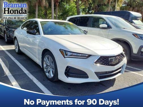 Platinum White Pearl 2023 Acura TLX Technology