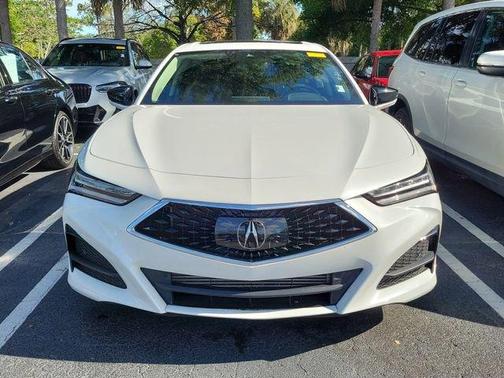 Platinum White Pearl 2023 Acura TLX Technology