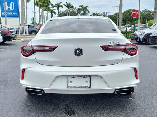 Platinum White Pearl 2023 Acura TLX Technology