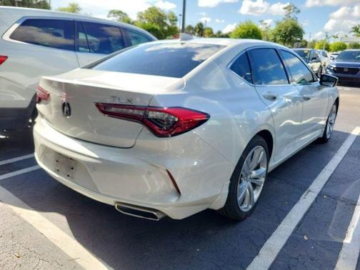 Platinum White Pearl 2023 Acura TLX Technology