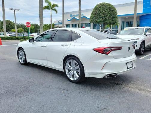 Platinum White Pearl 2023 Acura TLX Technology