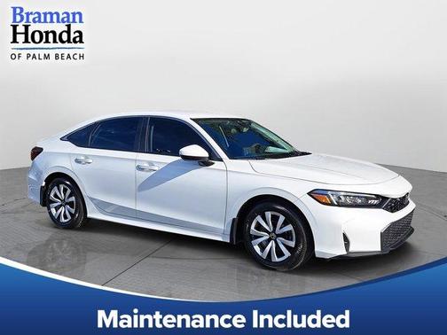 Platinum White Pearl 2026 Honda Civic LX