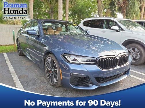 Arctic Race Blue Metallic 2023 BMW 540 i