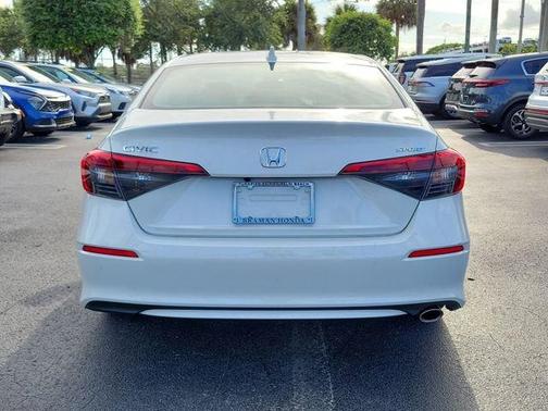 Platinum White Pearl 2024 Honda Civic Sport