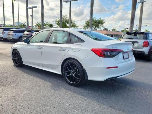Platinum White Pearl 2024 Honda Civic Sport