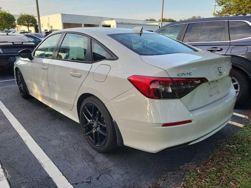 Platinum White Pearl 2024 Honda Civic Sport