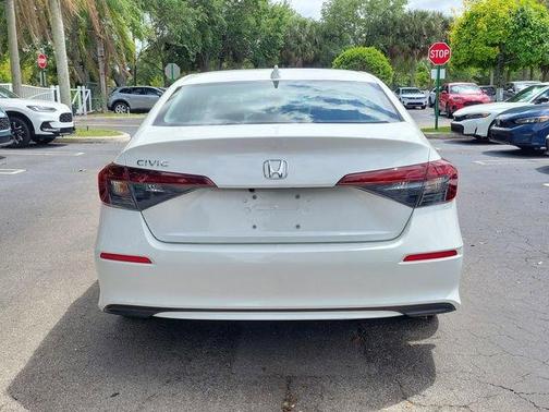Platinum White Pearl 2025 Honda Civic LX