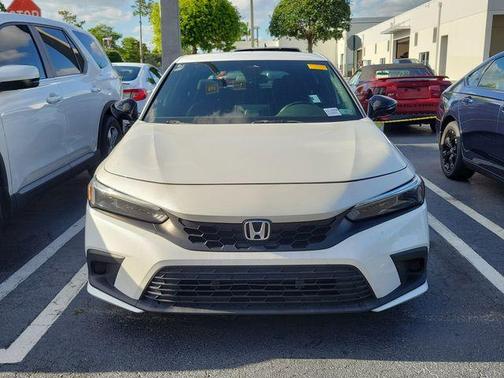 Platinum White Pearl 2023 Honda Civic Sport