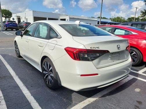 Platinum White Pearl 2024 Honda Civic EX
