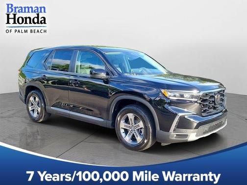 Crystal Black Pearl 2024 Honda Pilot EX-L 7-Passenger