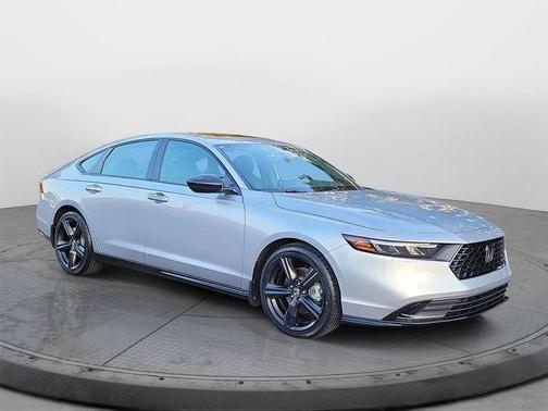 Solar Silver Metallic 2024 Honda Accord Hybrid Sport-L