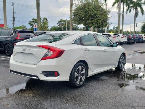 White Orchid Pearl 2019 Honda Civic LX
