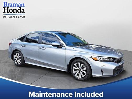 Solar Silver Metallic 2026 Honda Civic LX