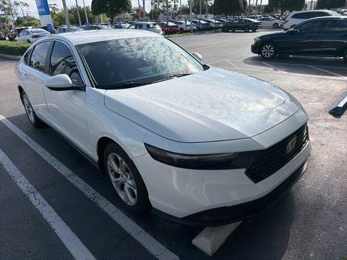 Platinum White Pearl 2025 Honda Accord LX