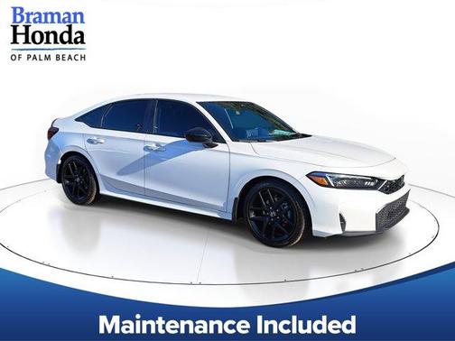 Platinum White Pearl 2026 Honda Civic Sport