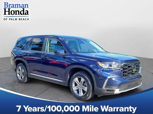 Obsidian Blue Pearl 2024 Honda Pilot EX-L 7-Passenger