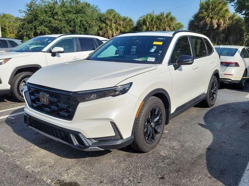 Platinum White Pearl 2024 Honda CR-V Hybrid Sport-L