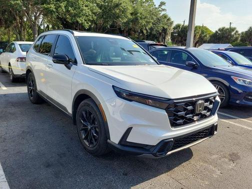 Platinum White Pearl 2024 Honda CR-V Hybrid Sport-L