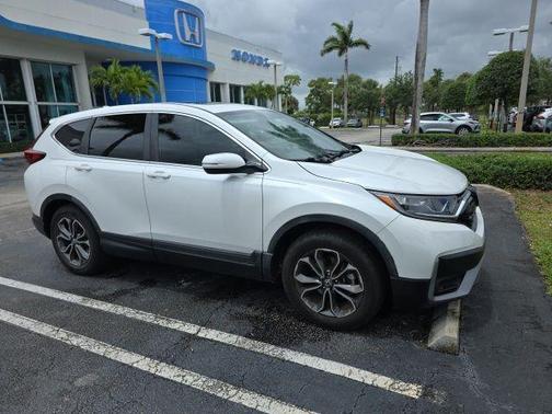 White 2021 Honda CR-V EX-L