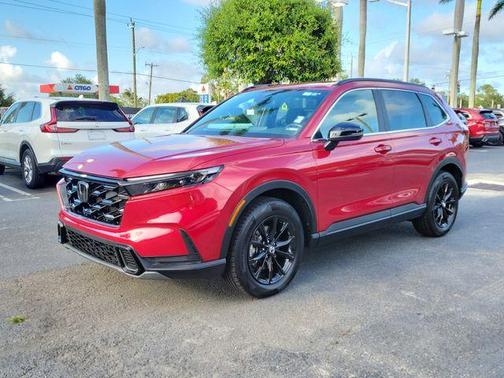Radiant Red Metallic 2024 Honda CR-V Hybrid Sport