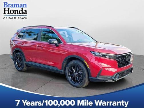 Radiant Red Metallic 2024 Honda CR-V Hybrid Sport